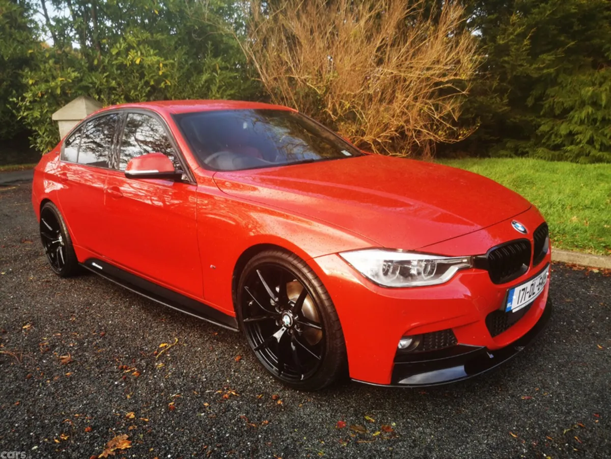 BMW 3-Series Saloon, Petrol Hybrid, 2017, Red