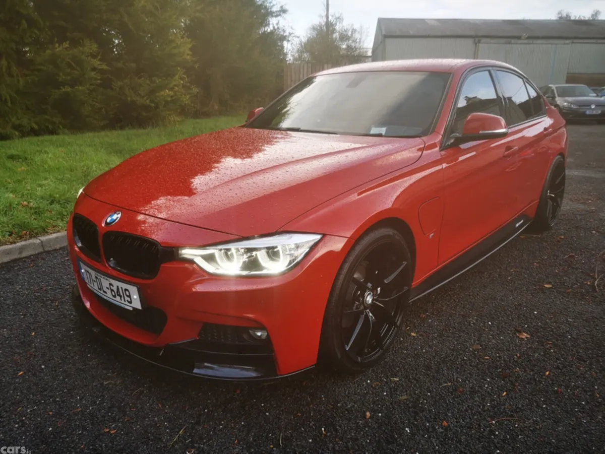 BMW 3-Series Saloon, Petrol Hybrid, 2017, Red