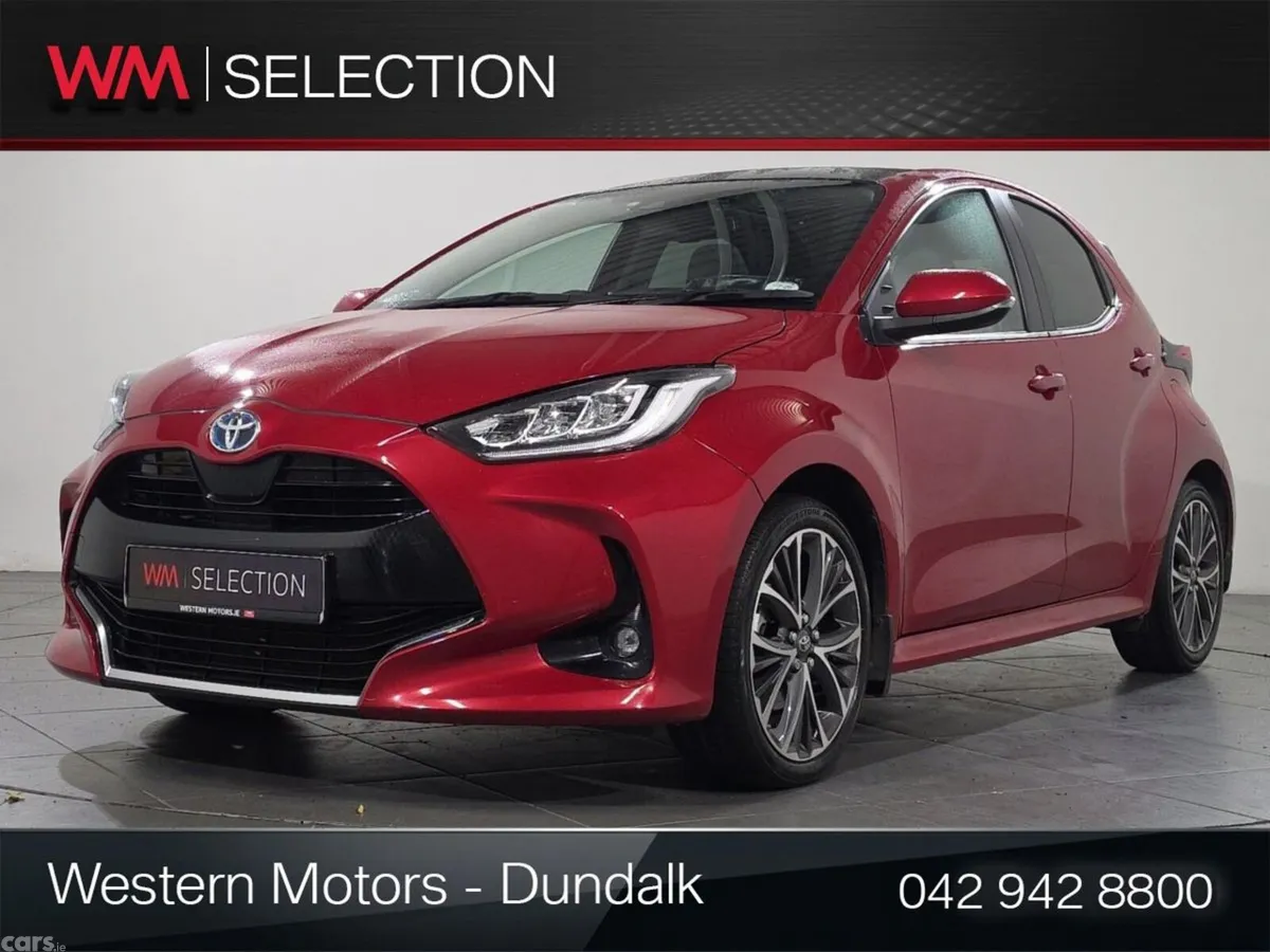 Toyota Yaris Hatchback, Petrol Hybrid, 2023, Red