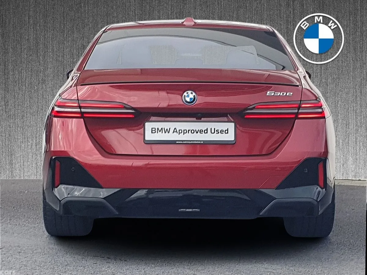 BMW 5-Series Saloon, Petrol Plug-in Hybrid, 2024, Red