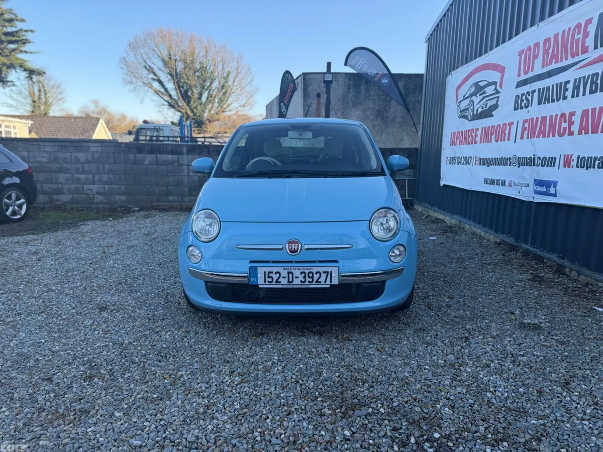 Fiat 500 Hatchback, Petrol, 2015, Blue