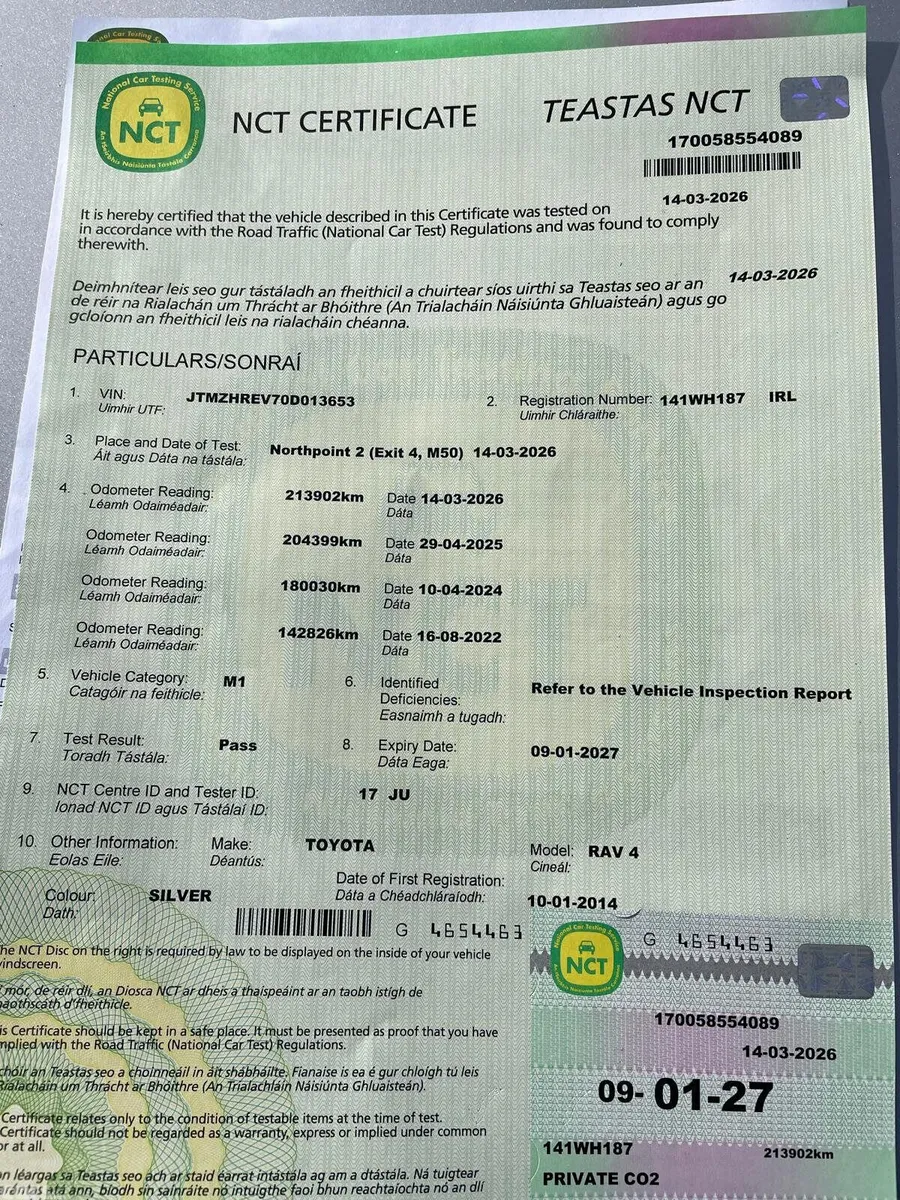 Toyota RAV4 SUV, Diesel, 2014, Silver