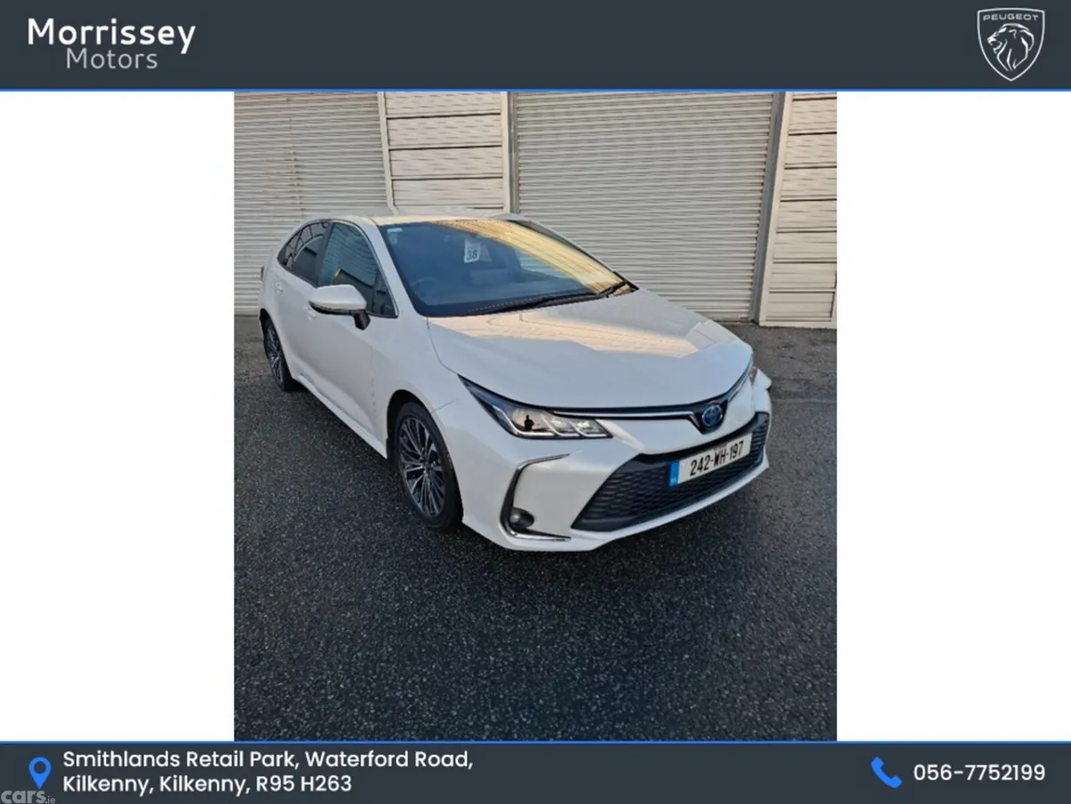 Toyota Corolla Saloon, Petrol Hybrid, 2024, White