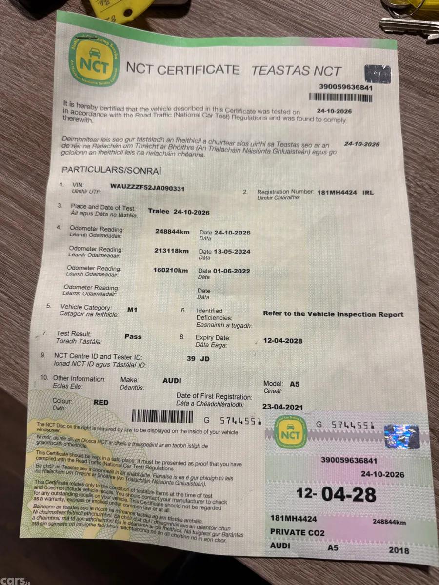 Audi A5 Hatchback, Diesel, 2018, Red