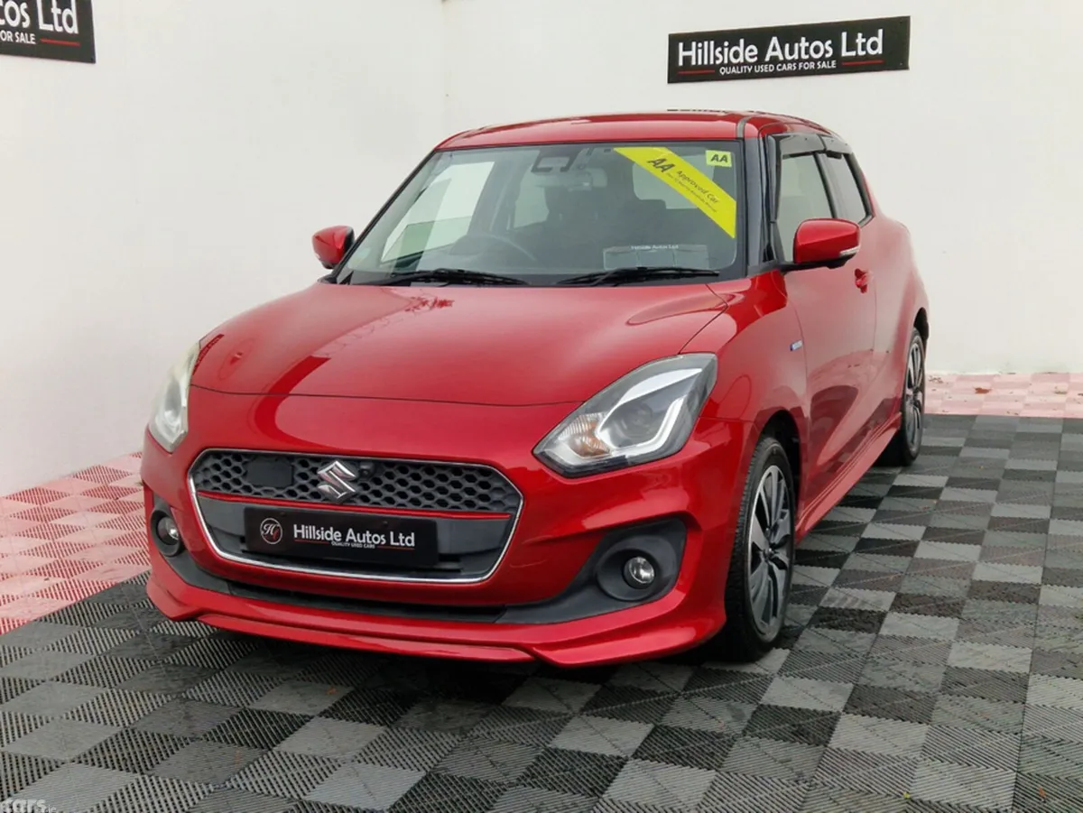 Suzuki Swift Hatchback, Petrol Hybrid, 2017, Red