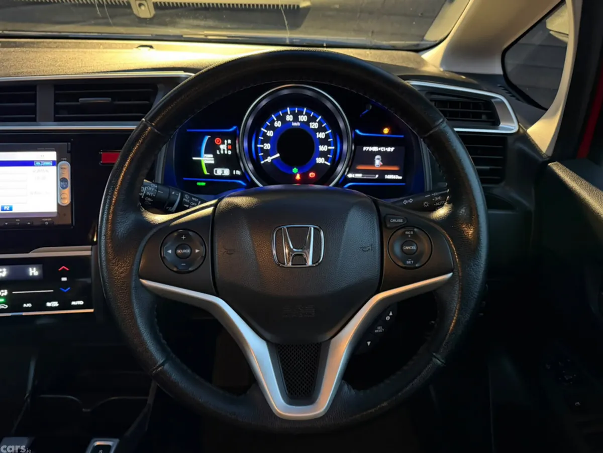 Honda Fit Hatchback, Petrol Hybrid, 2014, Red