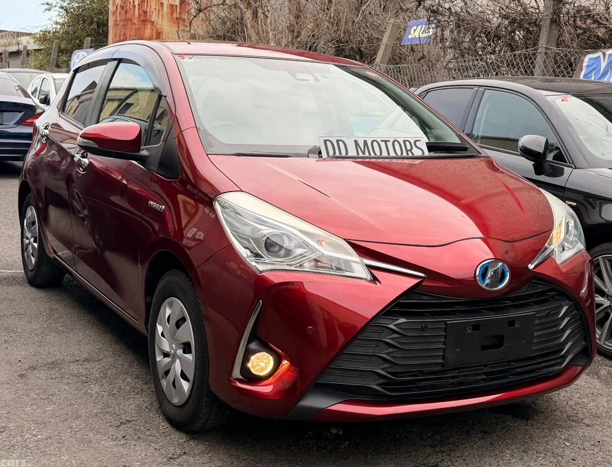 Toyota Vitz Hatchback, Petrol Hybrid, 2018, Red